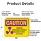 Signmission Radiation & Laser Sign, 7 in H x 10 in W, Aluminum, Rectangle OS-2PACK-CR-A-710-L-10201 - alternate 8